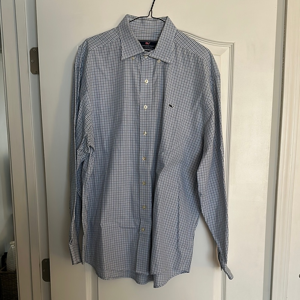 Men's Blue Checkered Shirt